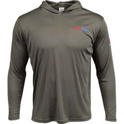 XTR UPF 50 LS HOODIE LIGHT GY 2X
